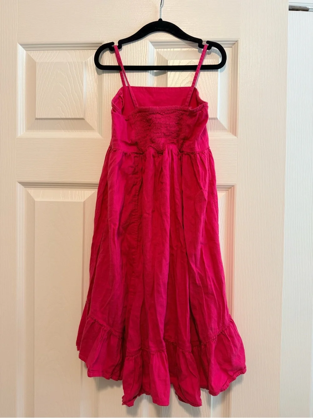 GAP Girls Bright Hot Pink Tiered Sundress